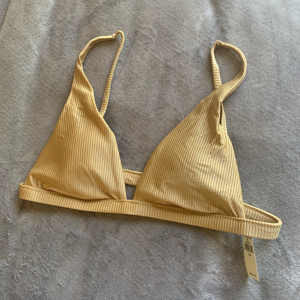 Gold aerie bikini top
